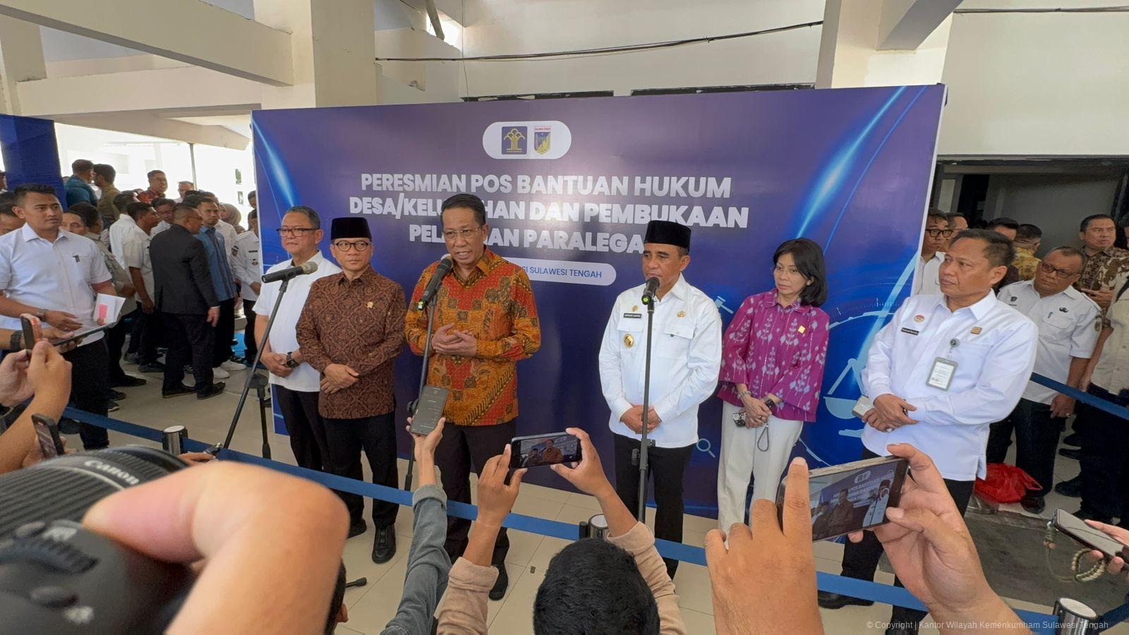 Layanan Hukum Menjangkau Pelosok, 2.017 Posbankum Desa Resmi Beroperasi di Sulteng