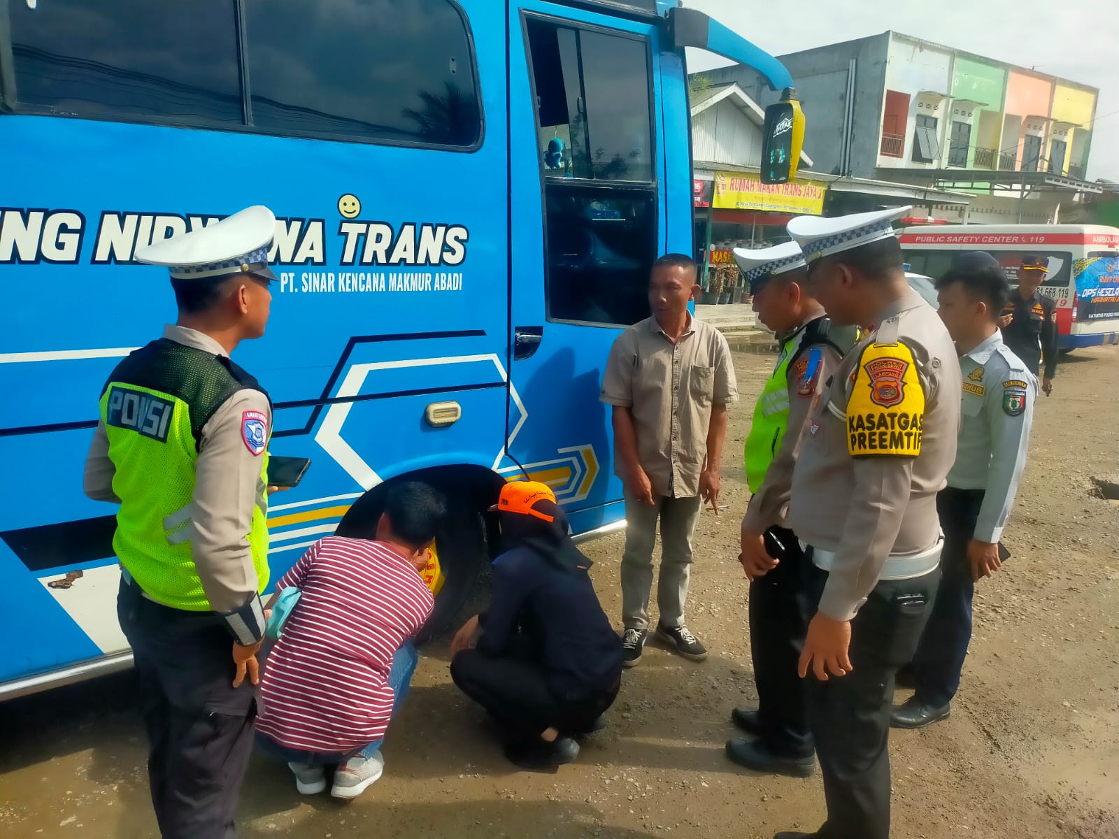 Antisipasi Mudik Lebaran, Bus di Pringsewu Jalani Ramp Check