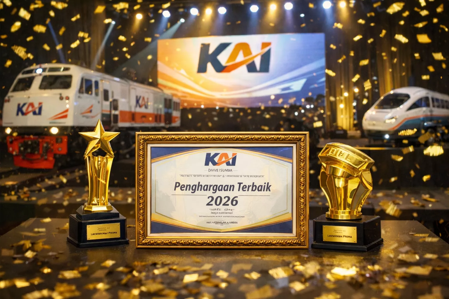 Kinerja 2025 Berbuah Prestasi, KAI Divre II Sumbar Raih Tiga Penghargaan