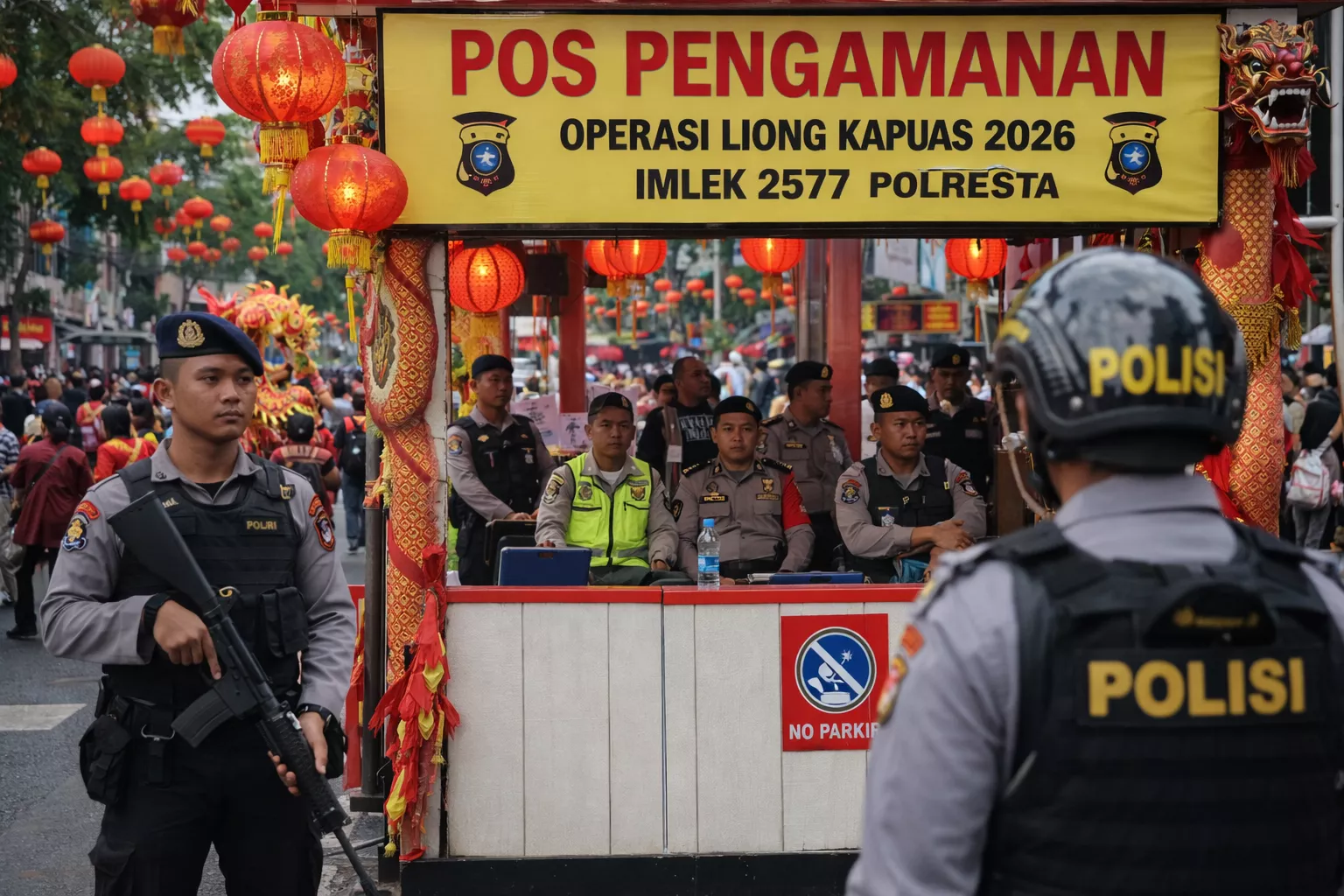 Operasi Liong Kapuas 2026: Polresta Pontianak Dirikan 5 Pos Pam di Titik Vital