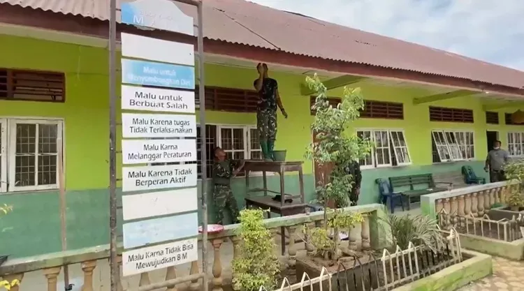 TNI AD Gerak Cepat Perbaiki Sekolah Dasar Terdampak Banjir dan Longsor di Aceh