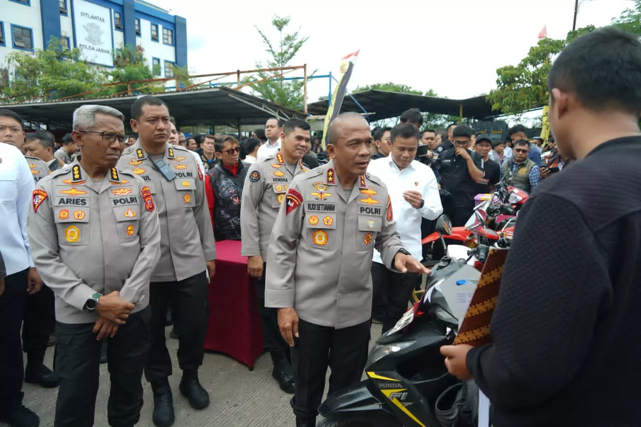 Polda Jabar Sikat Sindikat C3, 1.122 Motor Hasil Curian Disita