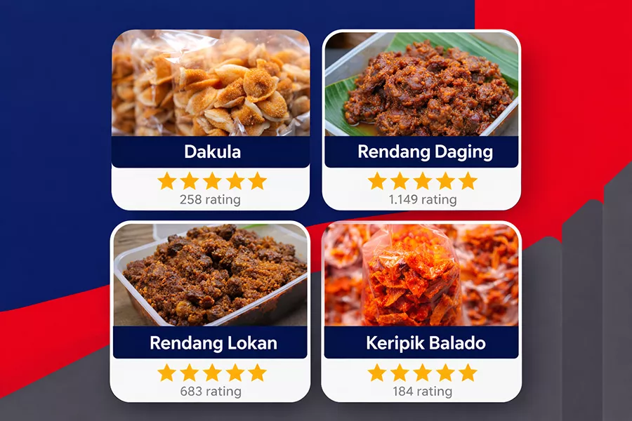 Daftar Oleh-Oleh Favorit di Kota Padang Berdasarkan Rating Google Maps