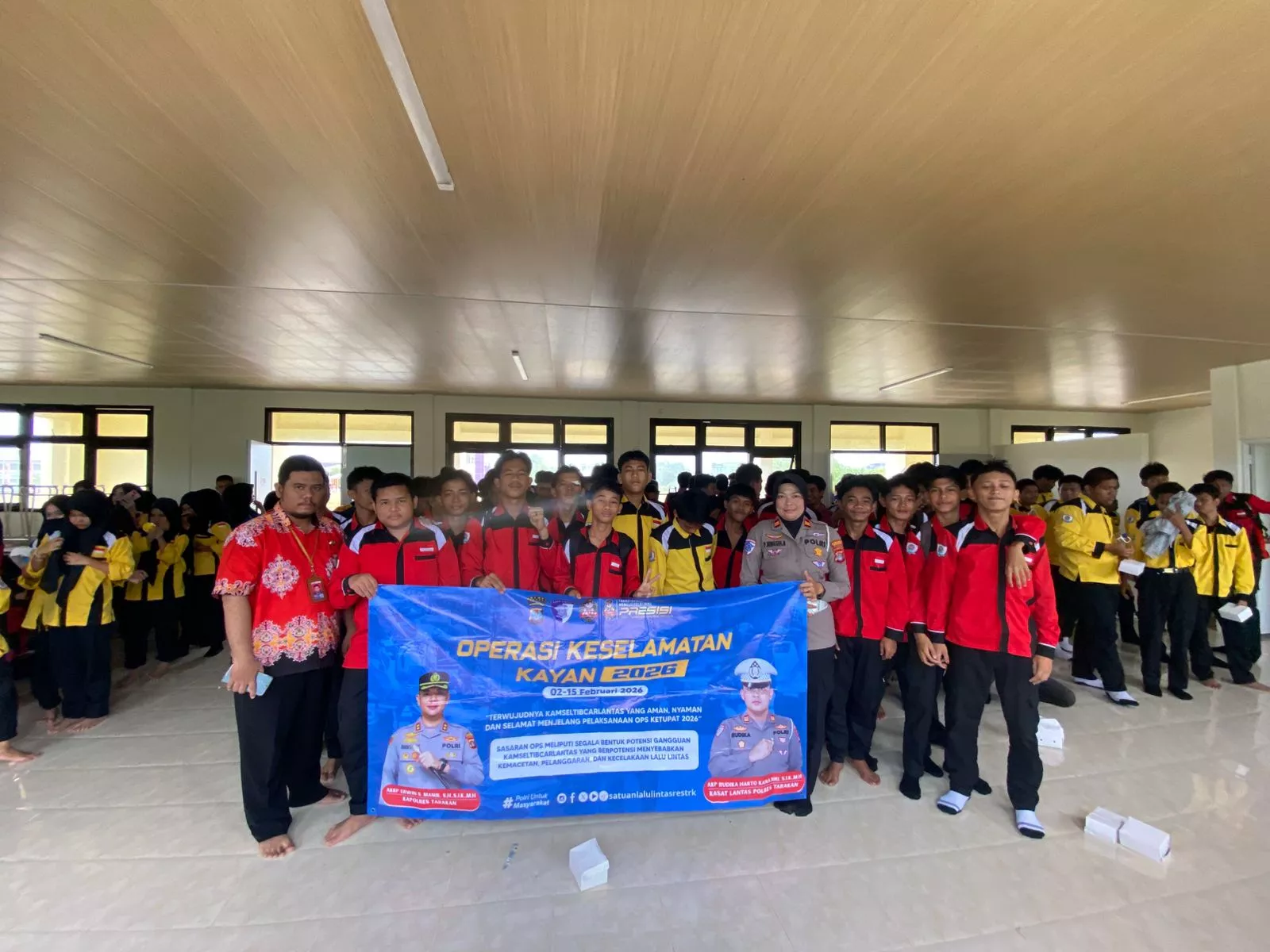 Police Goes To School, Polres Tarakan Edukasi Tertib Lalu Lintas di SMKN 4