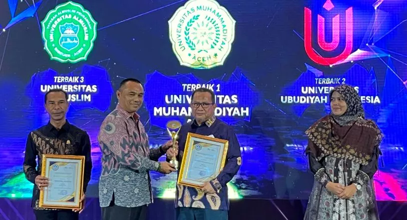 Torehkan Prestasi Gemilang, Universitas Muhammadiyah Aceh Raih 7 Penghargaan LLDikti XIII
