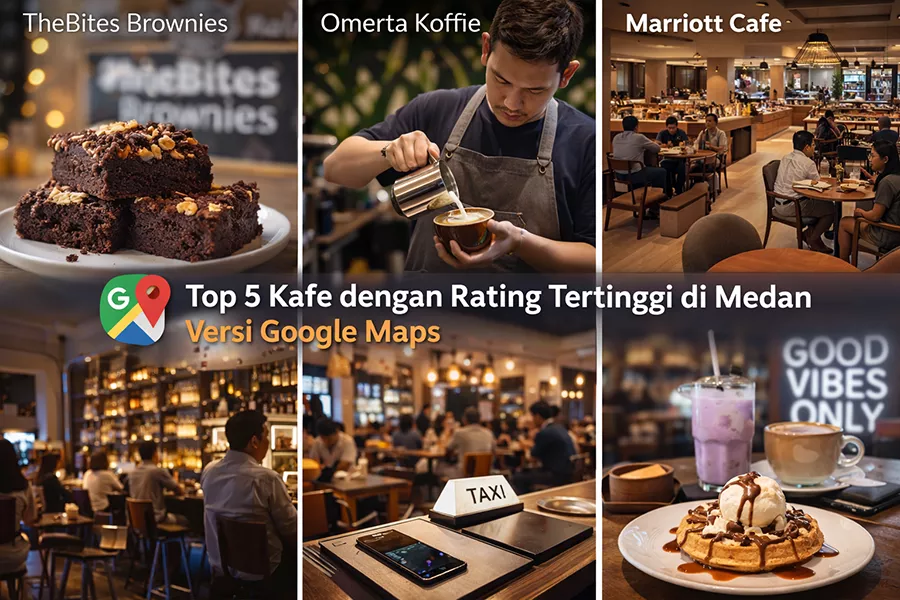 Top 5 Kafe dengan Rating Tertinggi di Medan Versi Google Maps