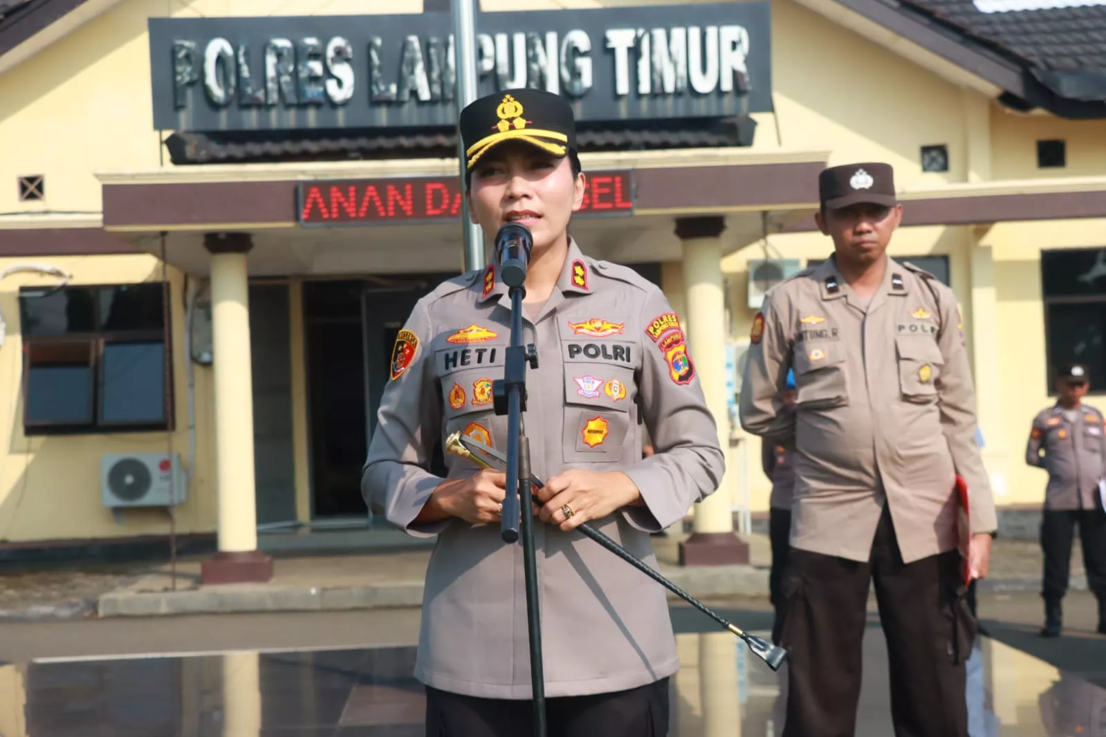 Kapolres Lampung Timur Imbau Warga Tingkatkan Kewaspadaan Hadapi Cuaca Ekstrem