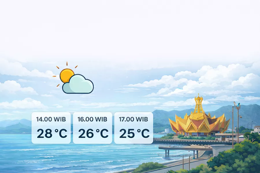 BMKG Prakirakan Cuaca Bandar Lampung 11 Januari 2026, Suhu Turun hingga 25 Derajat Celsius