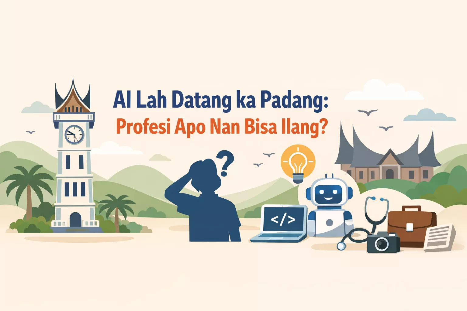 AI Lah Datang ka Padang: Profesi Apo Nan Bisa Ilang?