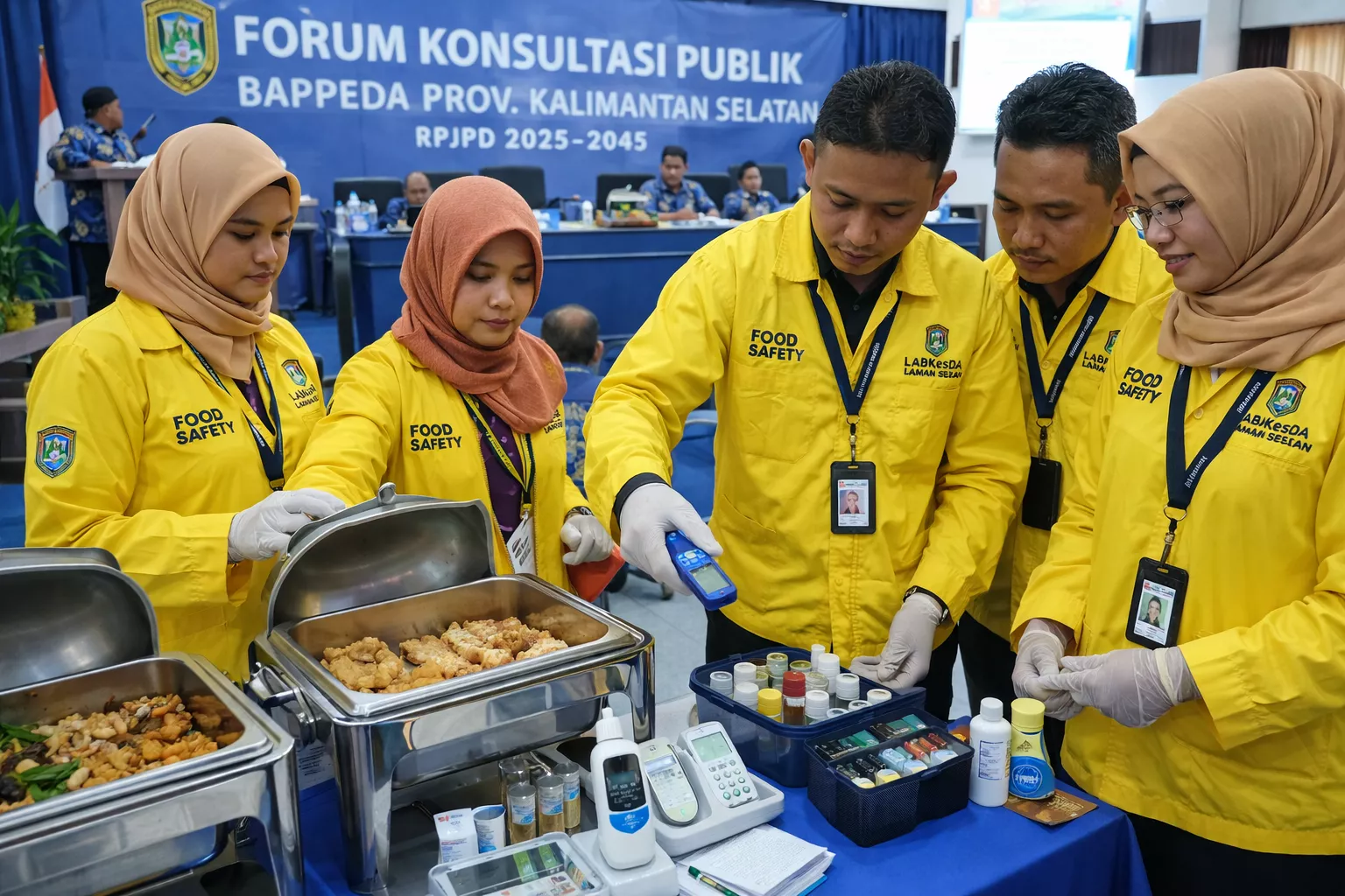 Dukung Forum Konsultasi Publik, Labkes Kalsel Terjunkan Tim 'Food Safety' ke Bappeda