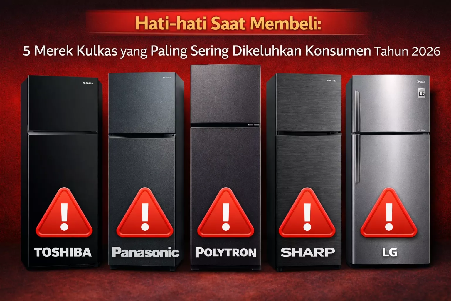 Hati-hati Saat Membeli: 5 Merek Kulkas yang Paling Sering Dikeluhkan Konsumen Tahun 2026