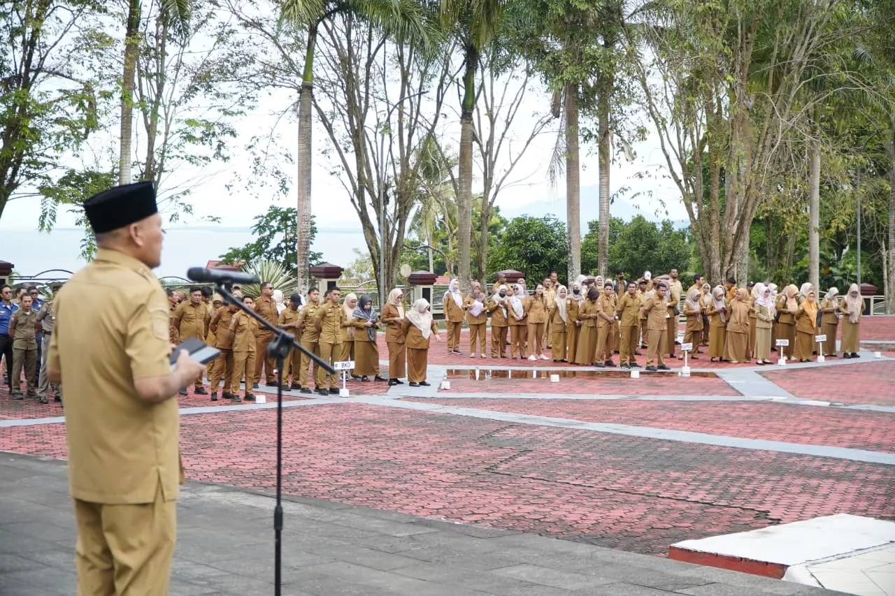 Pimpin Apel Perdana Februari, Wagub Malut Soroti Rendahnya Indeks Reformasi Birokrasi dan Kepatuhan LHKPN