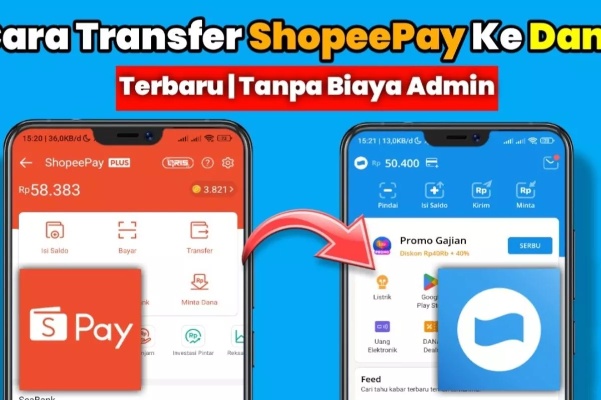 Cara Transfer ShopeePay ke DANA Tanpa Biaya Admin, Mudah dan Cepat