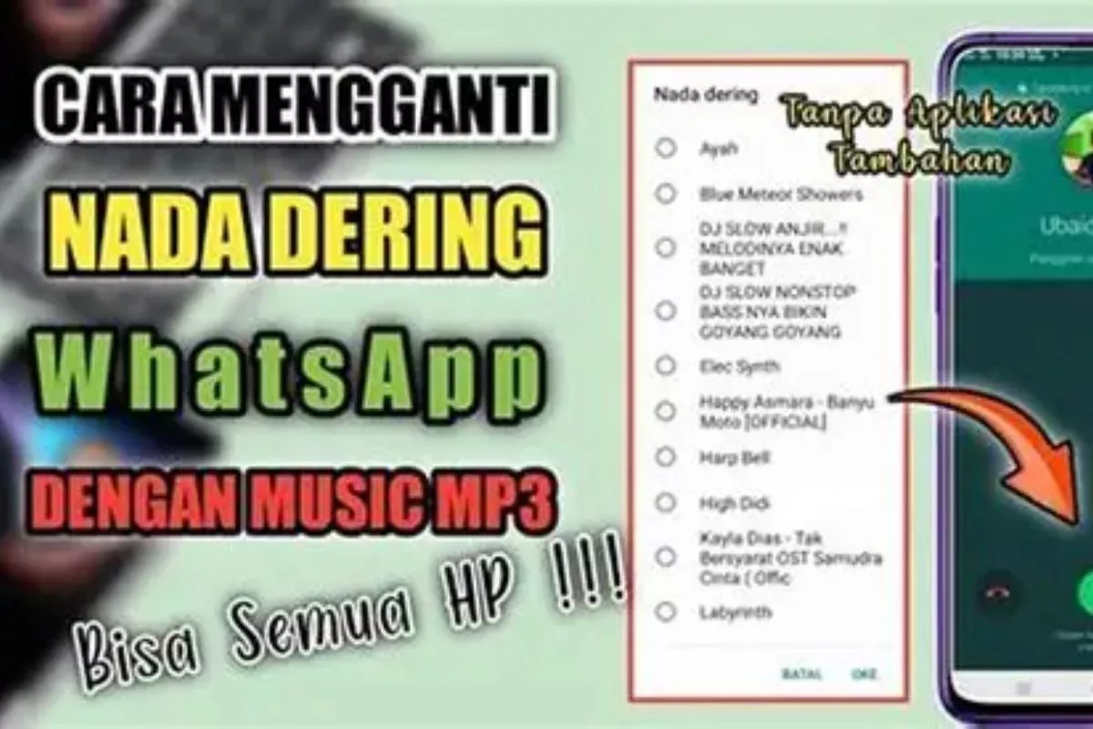 Cara Ubah Nada Dering WhatsApp di Android dan iPhone, Mudah