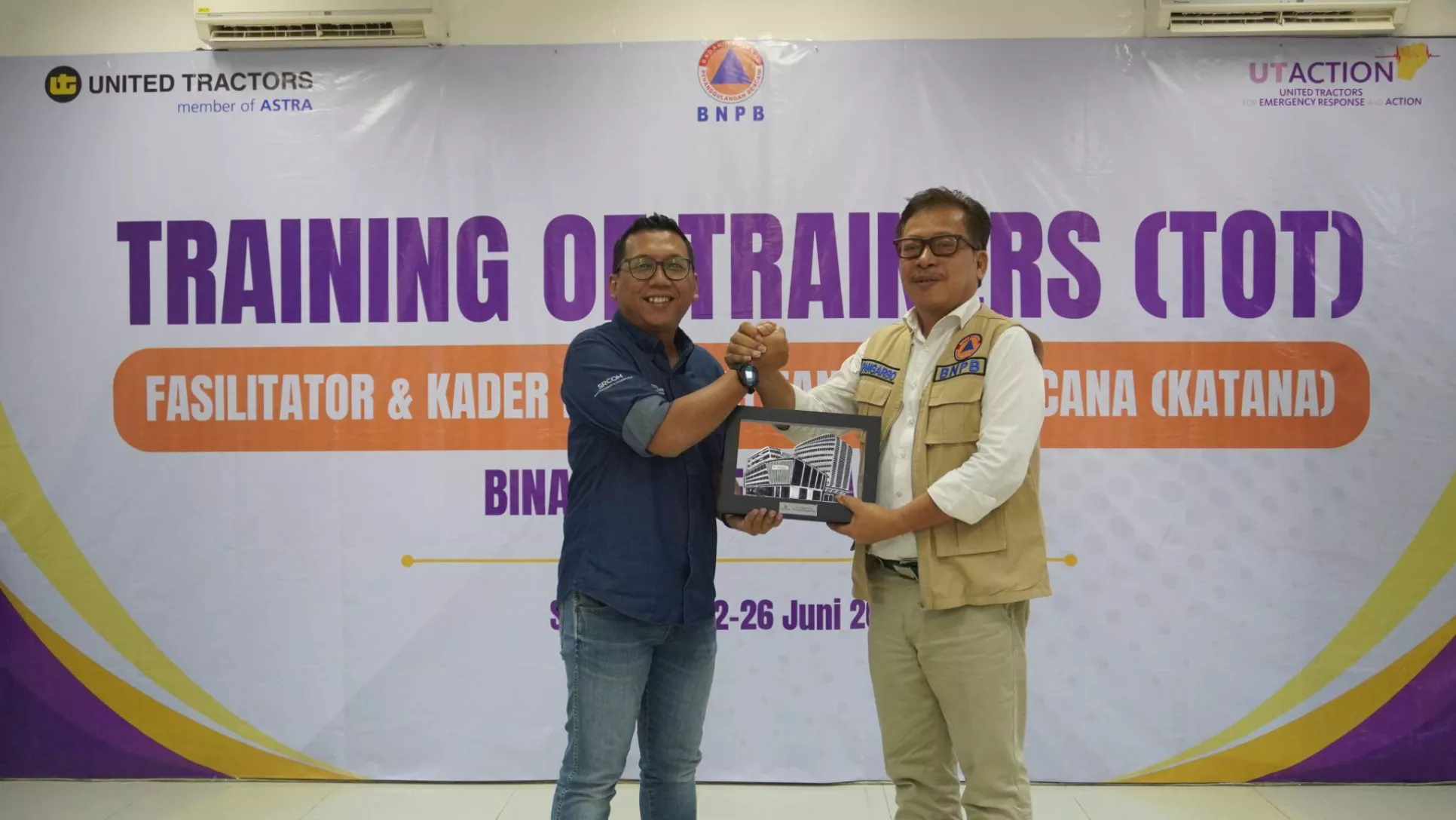United Tractors Bersama BNPB Siapkan Fasilitator Kampung Tangguh Bencana