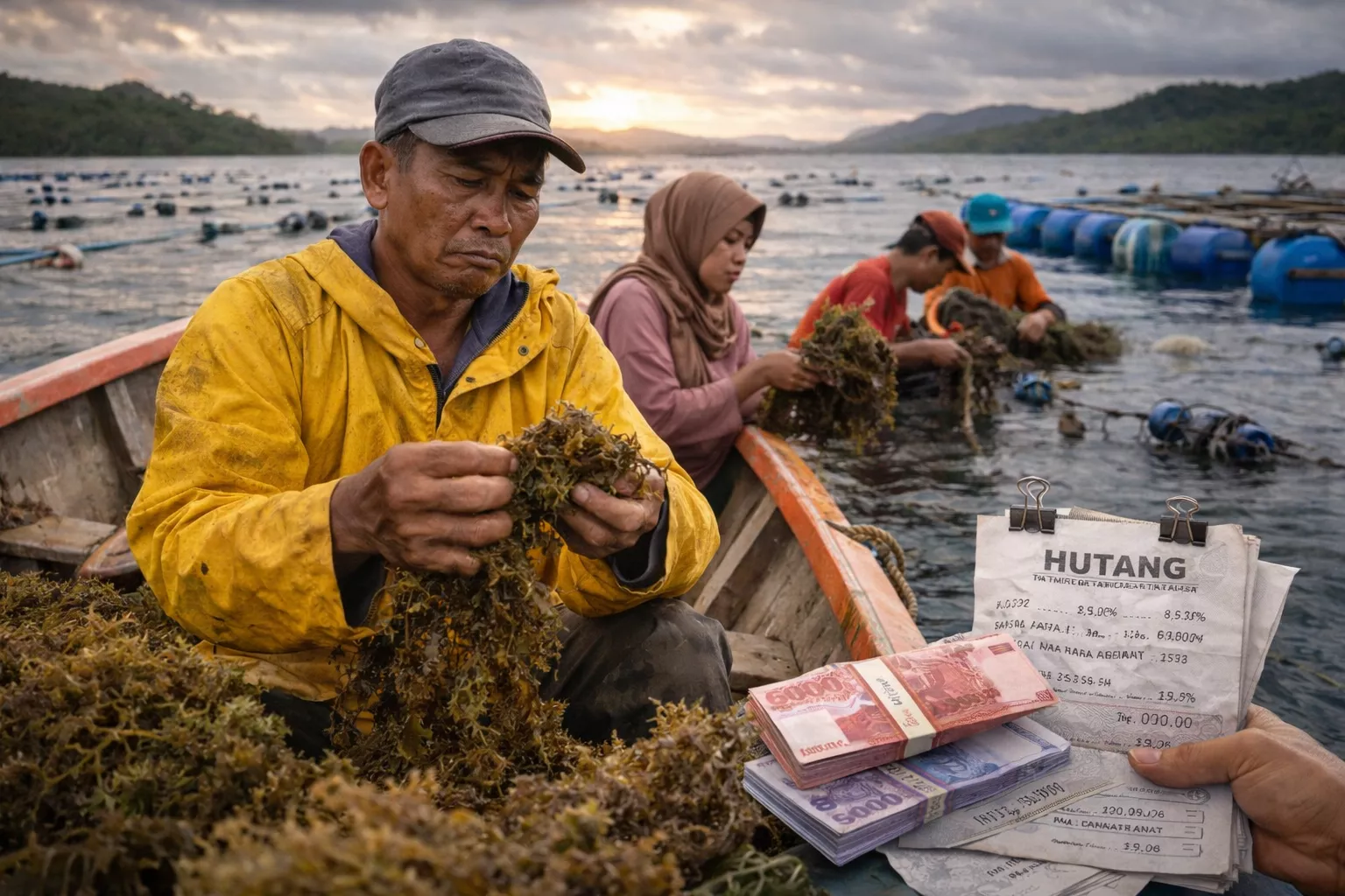 Rantai Distribusi dan Utang Modal: Dua Beban Berat Petani Rumput Laut Tarakan