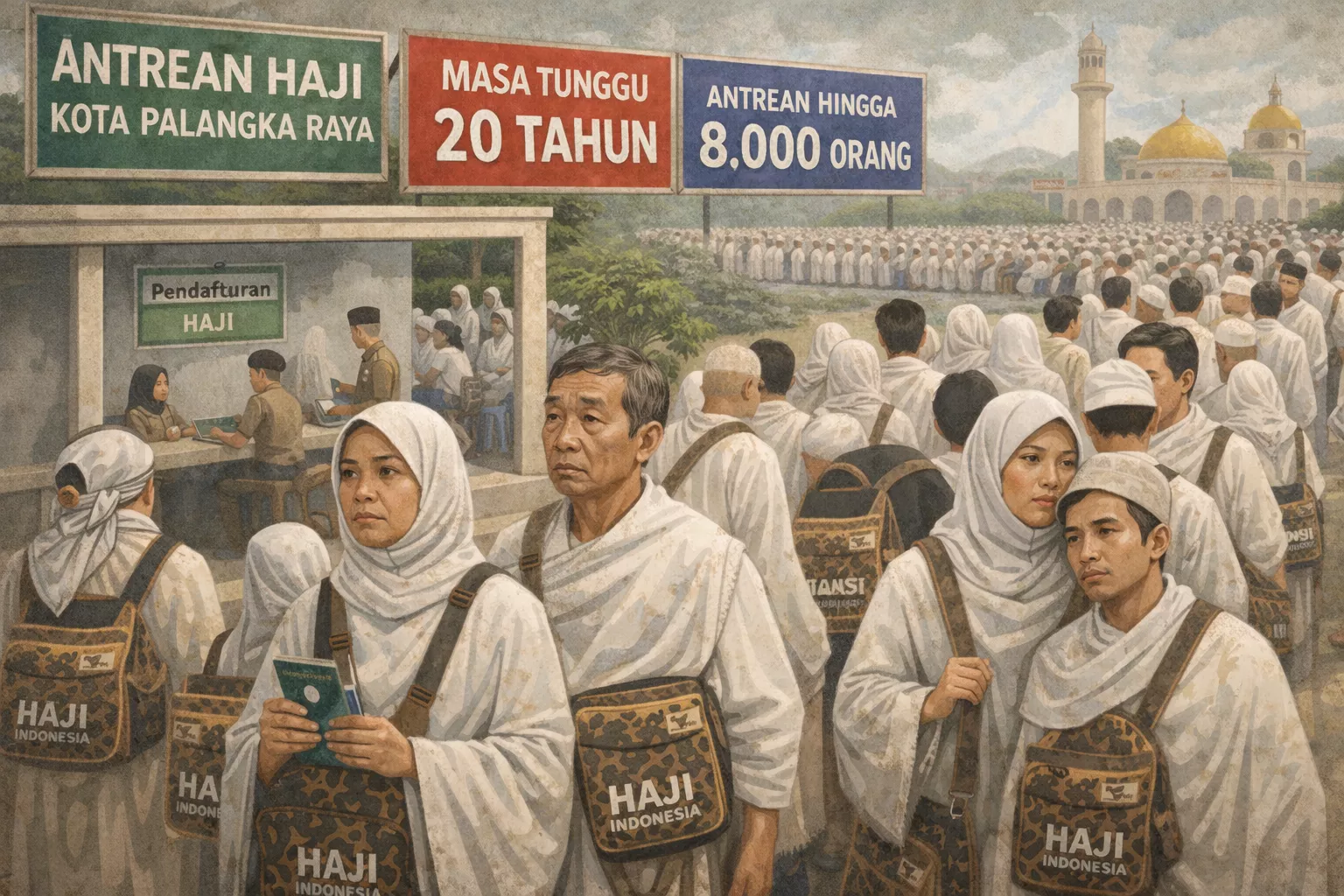 Antrean Haji Palangka Raya Tembus 8.000 Orang, Masa Tunggu Capai 20 Tahun