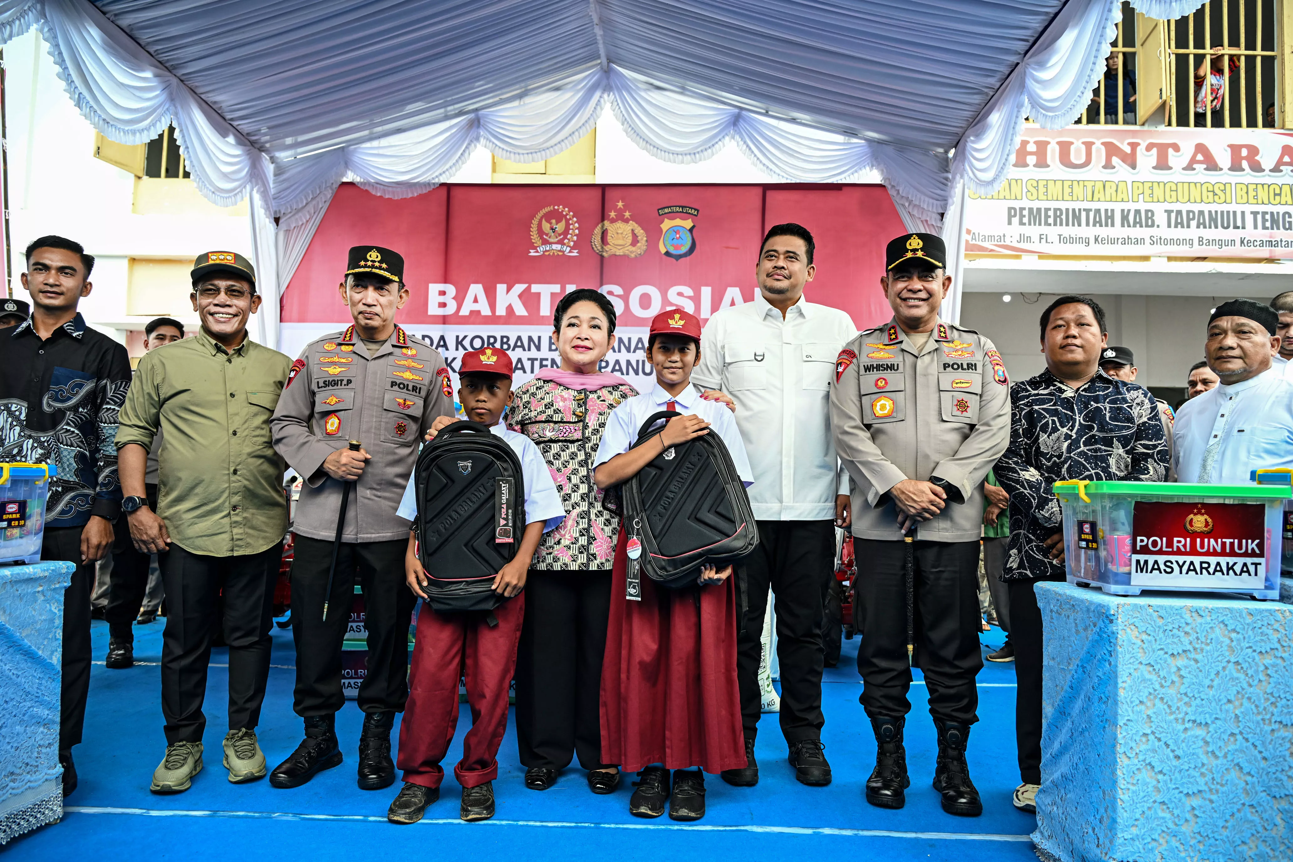 Percepatan Pemulihan Tapanuli Tengah: Gubernur Bobby Nasution, Kapolri, dan Titiek Soeharto Tinjau Langsung Huntara