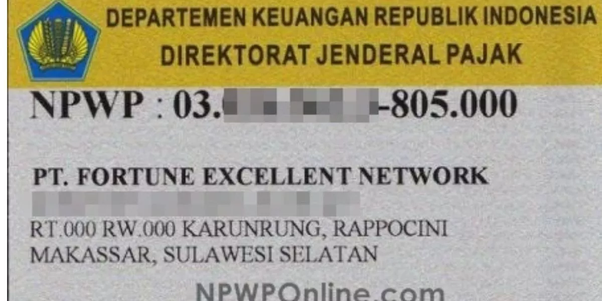 Contoh NPWP Perusahaan (Badan Usaha) Dan Cara Mendaftarkannya!