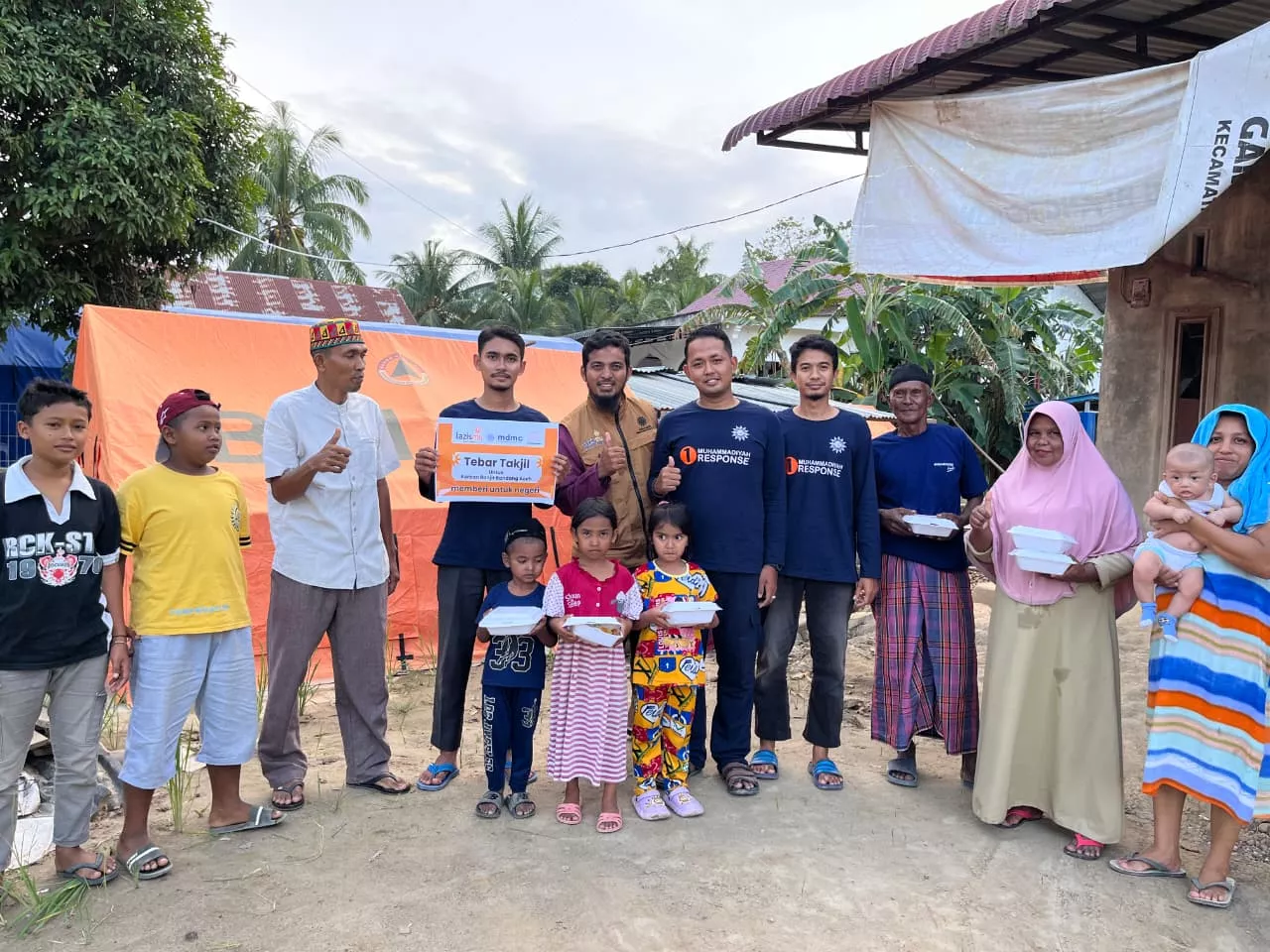 Ringankan Beban Warga, Lazismu Aceh Utara Sasar Dua Kecamatan Terdampak Banjir