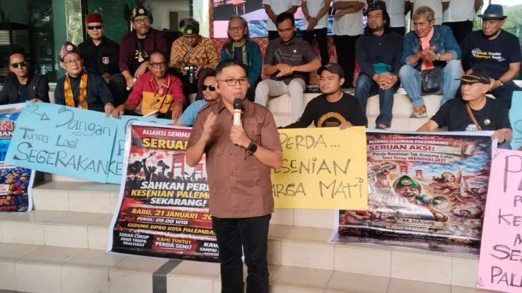 Seniman Palembang Desak DPRD Segera Sahkan Perda Pemajuan Kesenian