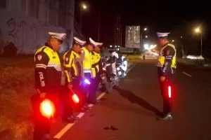 Gencarkan Blue Light Patrol, Satlantas Polres Minut Perketat Penjagaan di Jalan Interchange dan Pintu Tol