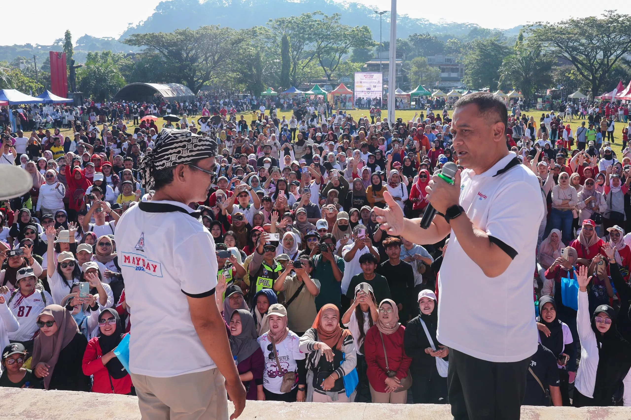 Ahmad Luthfi Sebut Buruh Pahlawan Ekonomi Jawa Tengah Saat May Day di Ungaran