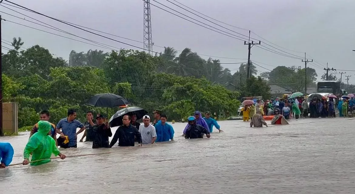 Tiga Kabupaten di Babel Dilanda Banjir Akibat Cuaca Ekstrem