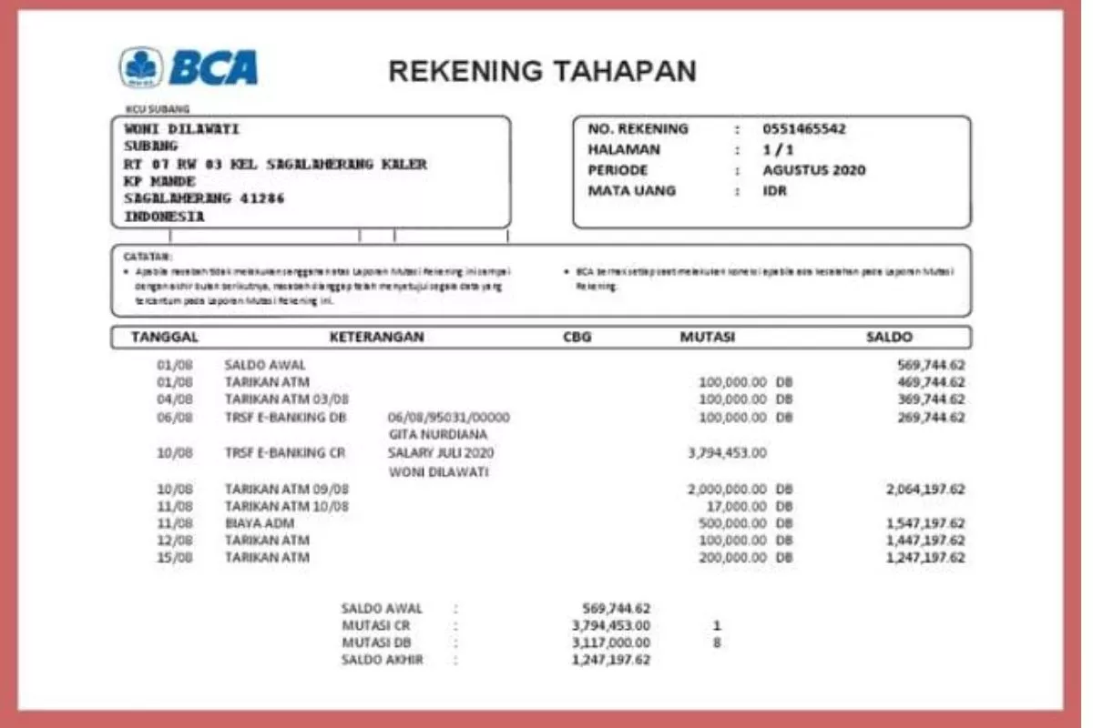 5 Metode Cetak Rekening Koran BCA dengan Praktis dan Efisien