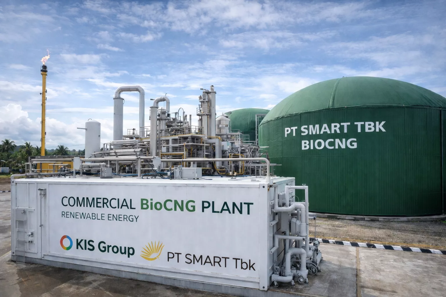 KIS Group dan PT SMART Tbk Bangun Pabrik BioCNG Komersial di Sumatera Utara