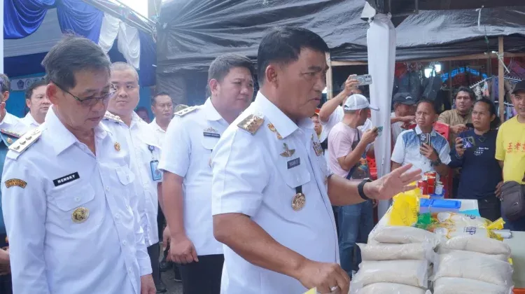 Gubernur YSK Buka Gerakan Pangan Murah di Bitung, Tekan Inflasi Jelang Idul Fitri