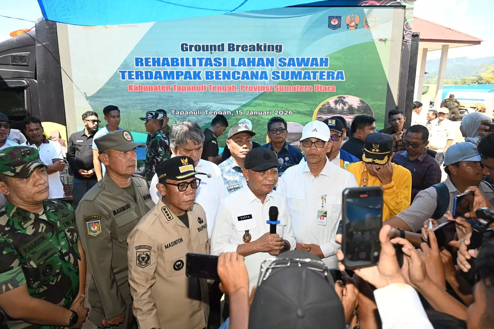 Pemprov Sumut Targetkan Pemulihan 37 Ribu Hektare Sawah Pascabencana
