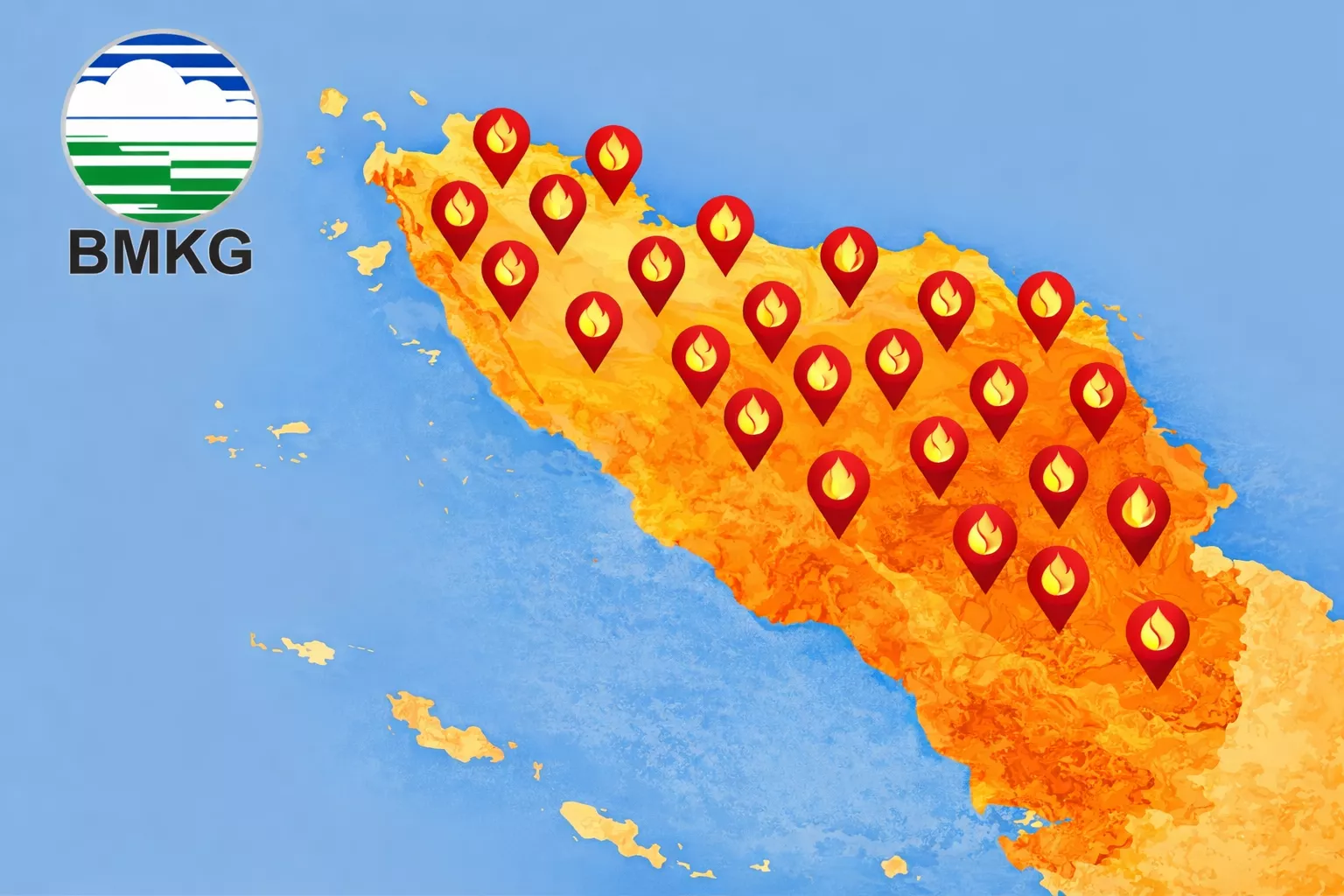 BMKG Catat 115 Titik Panas di Aceh, Potensi Karhutla Mulai Mengintai