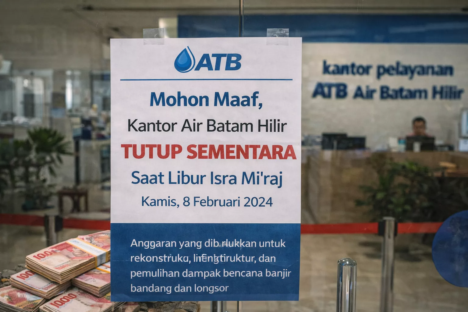 Catat Jadwalnya, Kantor Air Batam Hilir Tutup Sementara Saat Isra Mi’raj