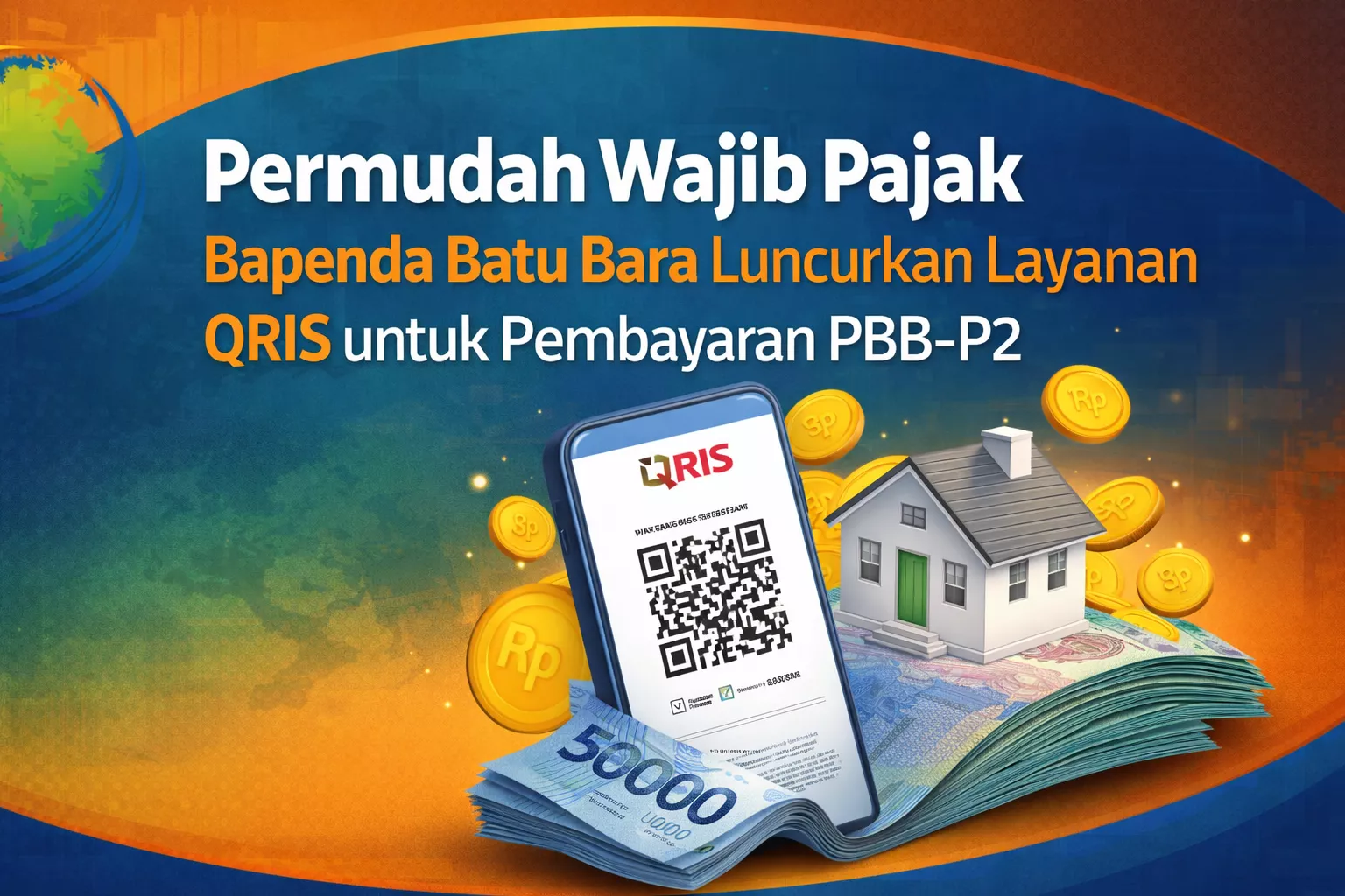 Permudah Wajib Pajak, Bapenda Batu Bara Luncurkan Layanan QRIS untuk Pembayaran PBB-P2