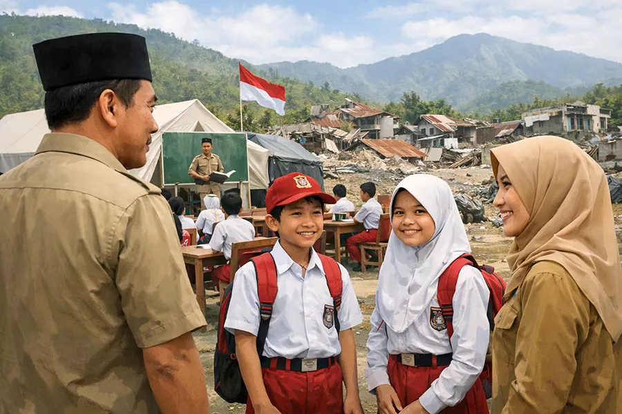 Sumbar Bangkit Pascabencana, Mendikdasmen Pastikan Pembelajaran Sudah 100 Persen