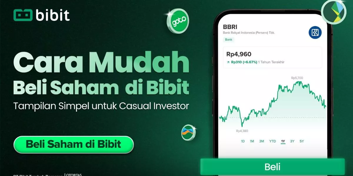 Investasi Saham BCA di Bibit buat Pemula, Ini Panduannya