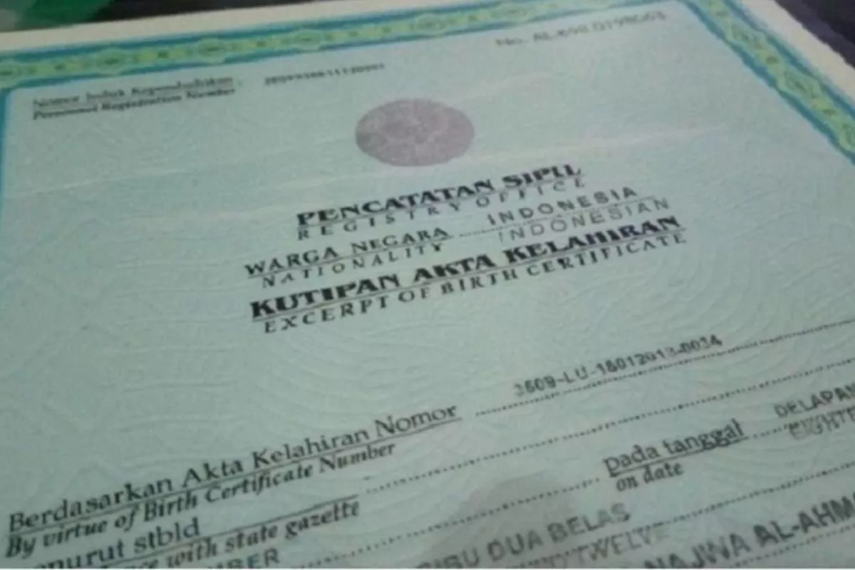 Syarat Pembuatan Akta Kelahiran di Bengkulu Terbaru