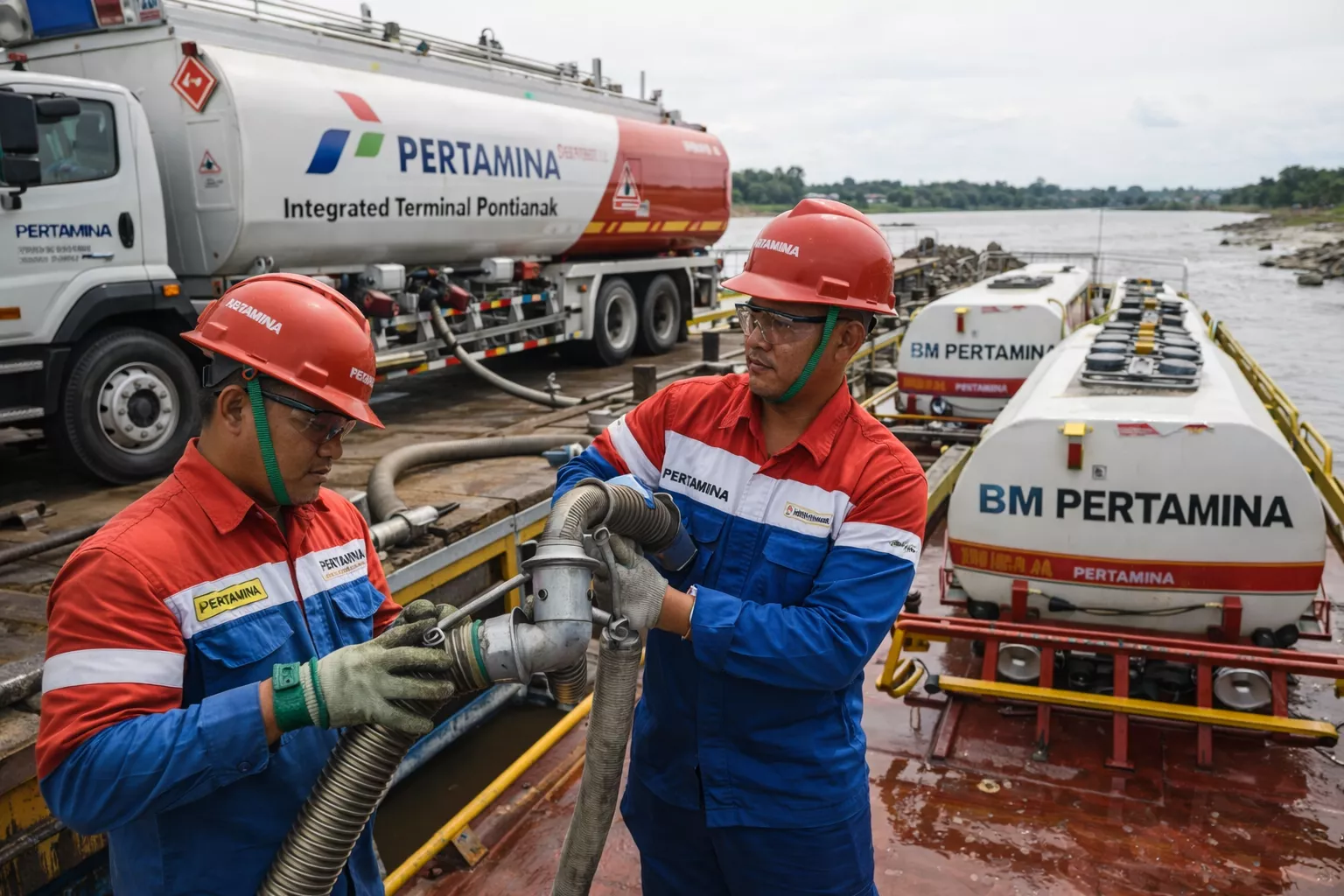 Alur Sungai Dangkal, Pertamina Amankan Pasokan BBM Sintang Lewat Integrated Terminal Pontianak