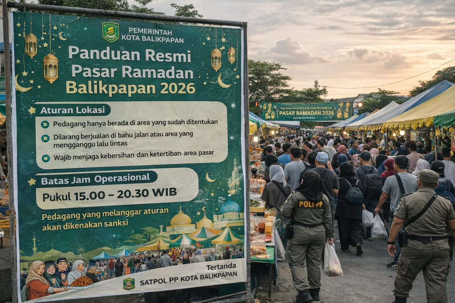 Panduan Resmi Pasar Ramadan Balikpapan 2026: Aturan Lokasi dan Batas Jam Operasional