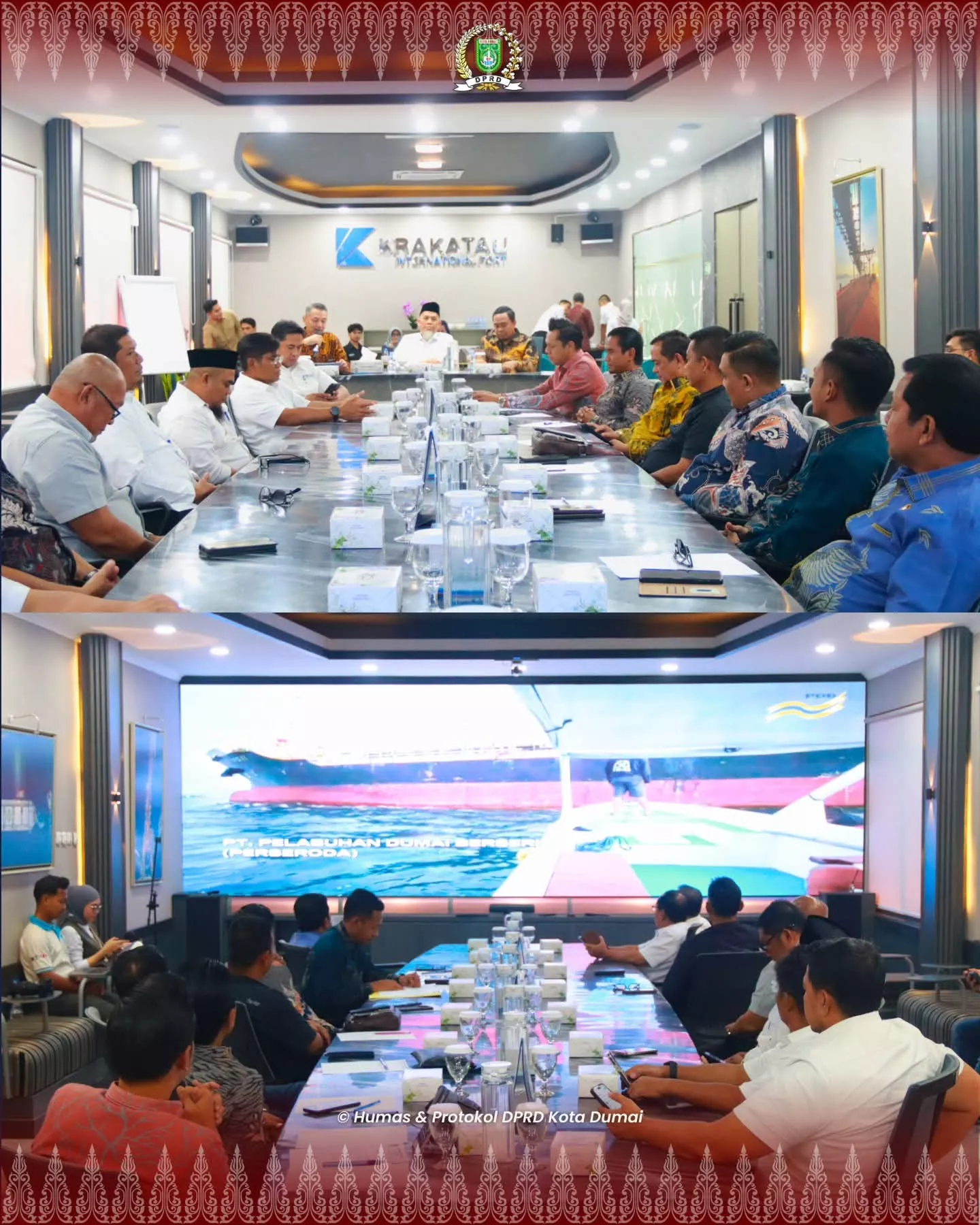 DPRD dan Pemko Dumai Jajaki Peluang Investasi Kepelabuhanan ke PT Krakatau Bandar Samudera