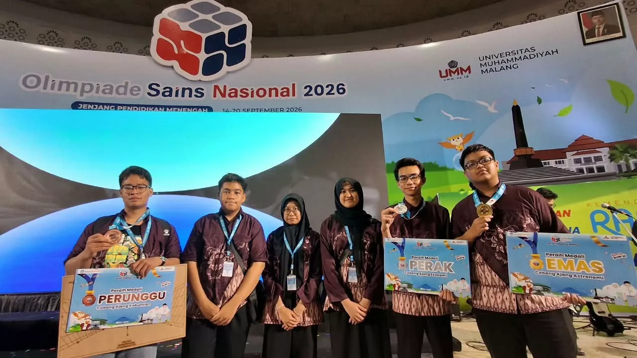 Murid MAN 2 Pekanbaru Raih 3 Medali dan 1 Honorable Mention di OSN 2026