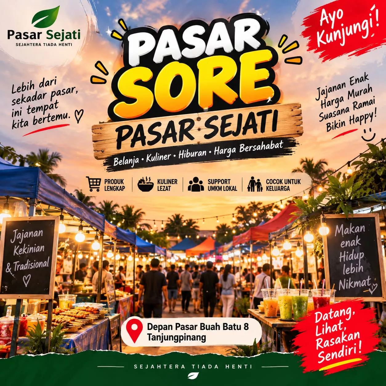 Pasar Sejati Km 8 Atas Berbenah, Dorong Geliat Ekonomi Masyarakat Tanjungpinang