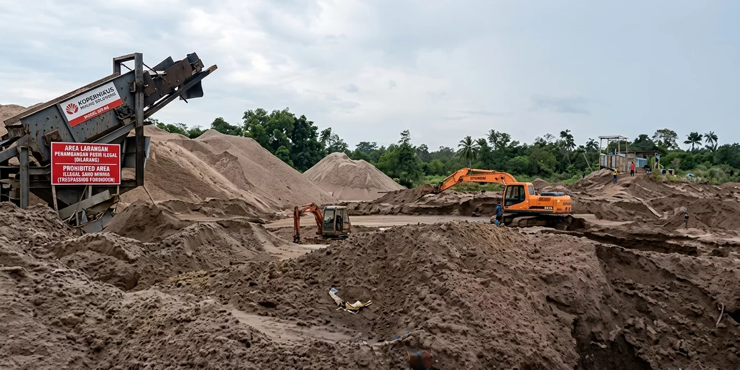 Tambang Pasir Diduga Ilegal di Bintan Kembali Beroperasi, Modus "Kucing-Kucingan" Berulang